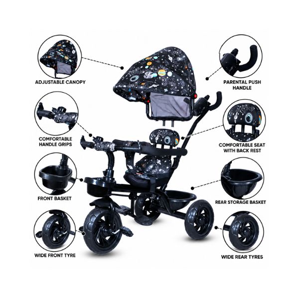 Maanit Tricycle Model 404 (Black)