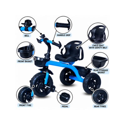 Maanit Model_103_Stylish Comfort Tricycle (Blue)