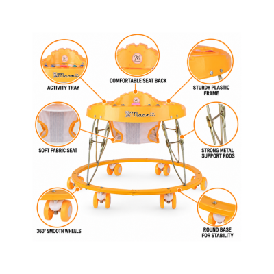 Maanit Avenger Musical 3-in-1 Walker (Yellow)